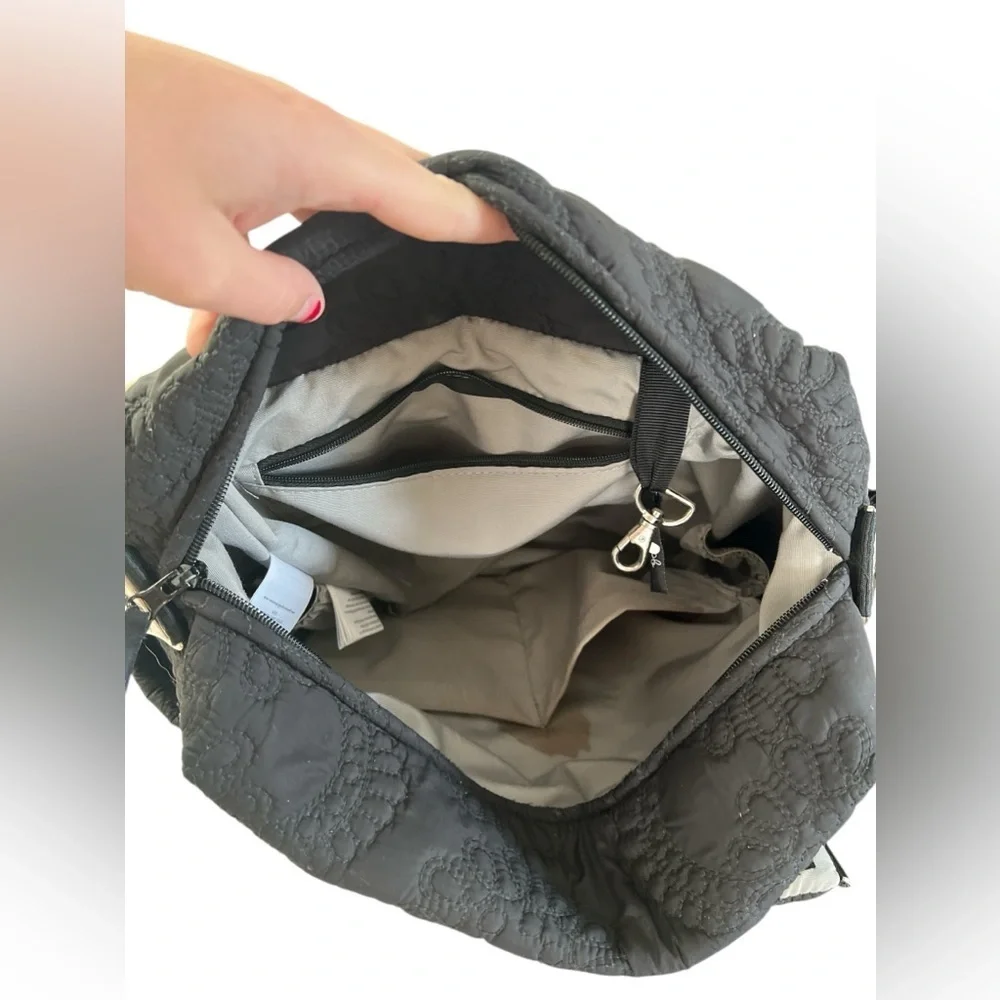 Petunia pickle bottom black quilted diaper bag